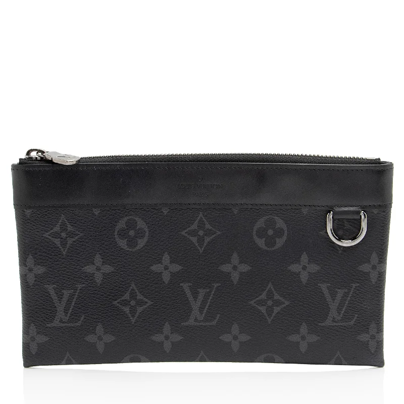 Louis Vuitton Monogram Eclipse Discovery PM Pochette (SHF-ZnpcOA)