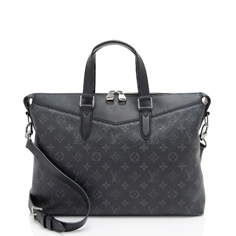 Louis Vuitton Monogram Eclipse Explorer Briefcase (SHF-LiWCoh)