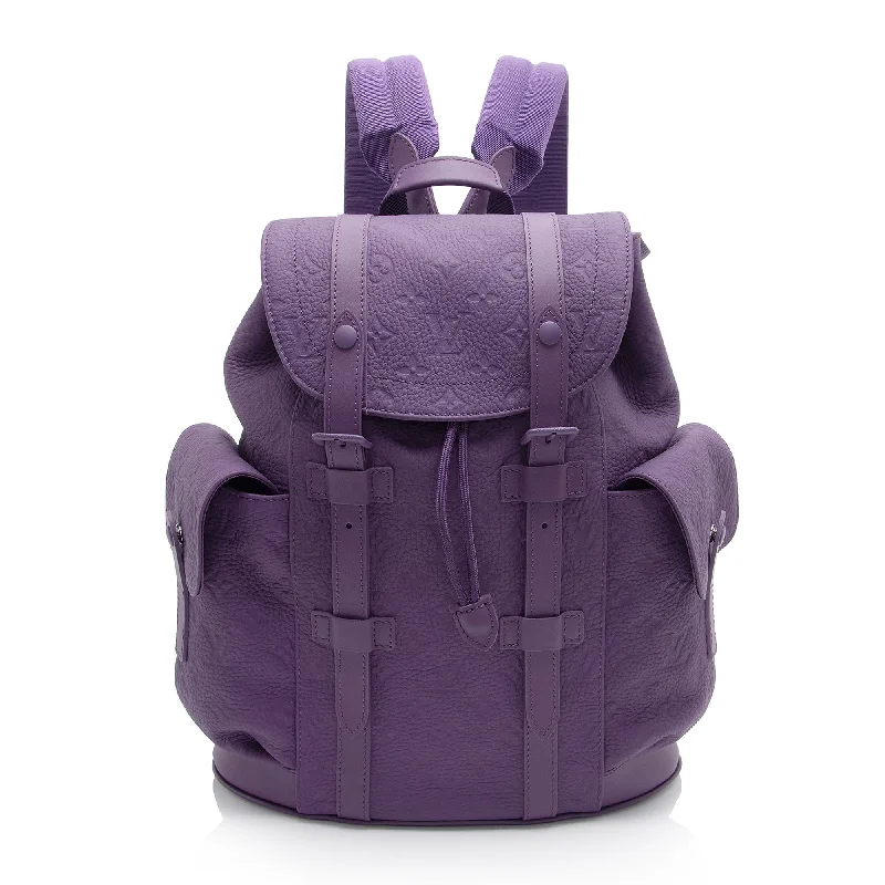 Louis Vuitton Monogram Taurillon Christopher PM Backpack - FINAL SALE (SHF-Ad8cFe)