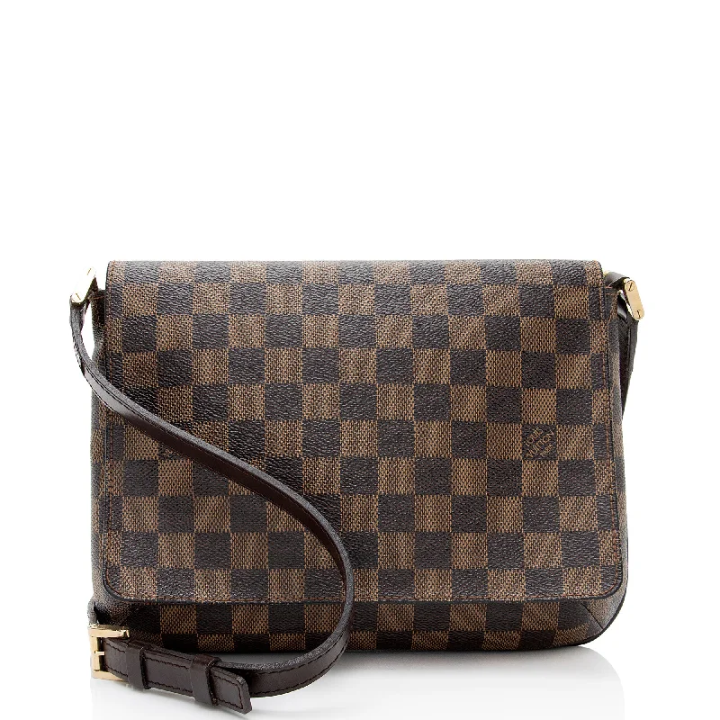 Louis Vuitton Vintage Damier Ebene Musette Tango Shoulder Bag (SHF-aHz0eB)