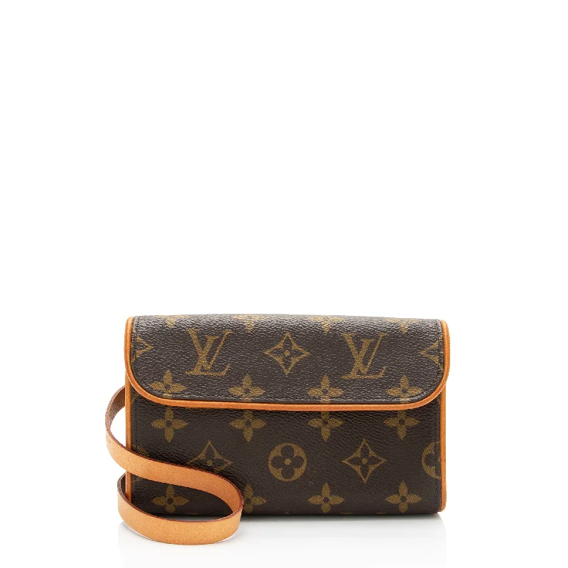 Louis Vuitton Vintage Monogram Canvas Florentine Pochette Belt Bag (SHF-DMF7dT)