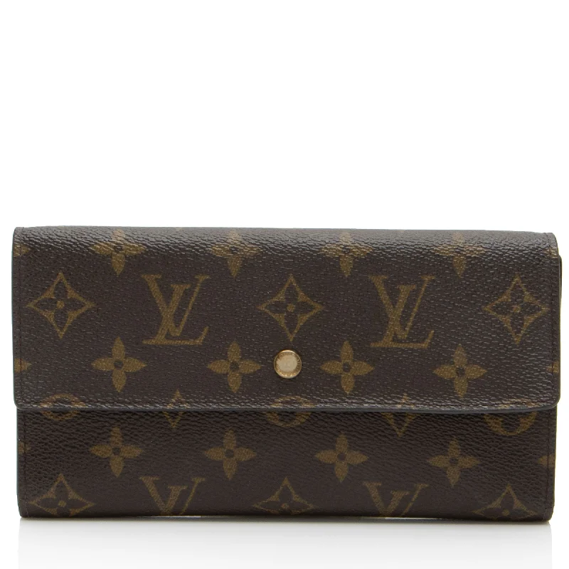 Louis Vuitton Vintage Monogram Canvas Porte Tresor International Wallet (SHF-K7zxjI)