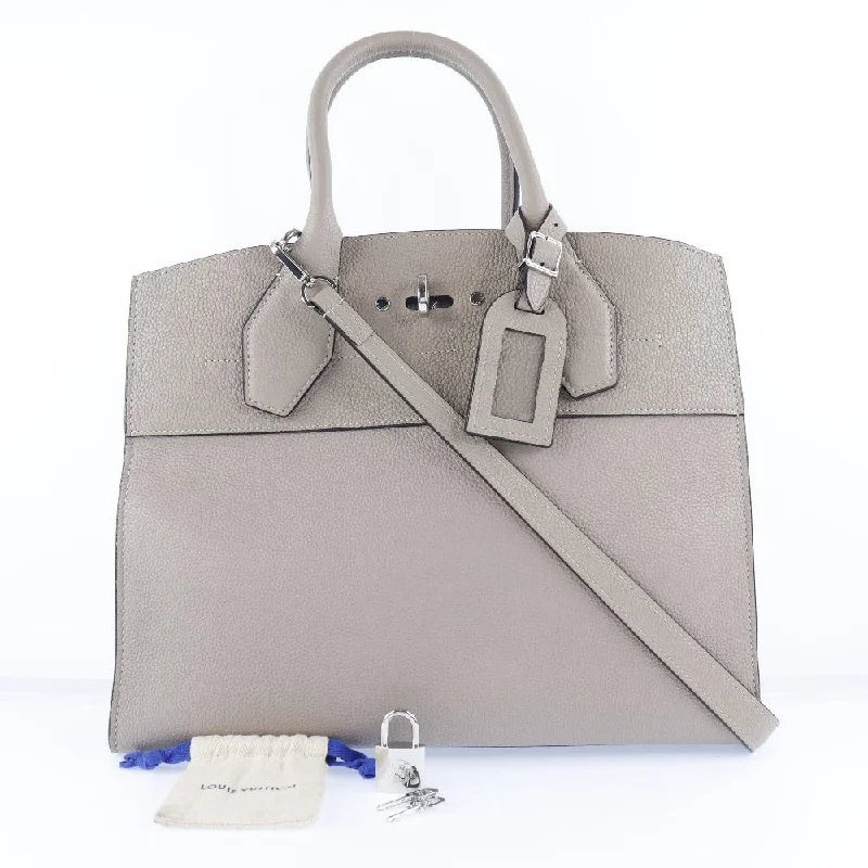 Louis Vuitton Beige Leather City steamer shoulder bag