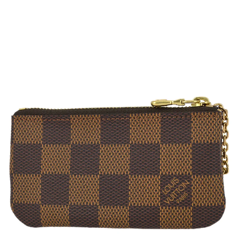 Louis Vuitton 2008 Damier Pochette Cles Coin Case Wallet Purse N62658