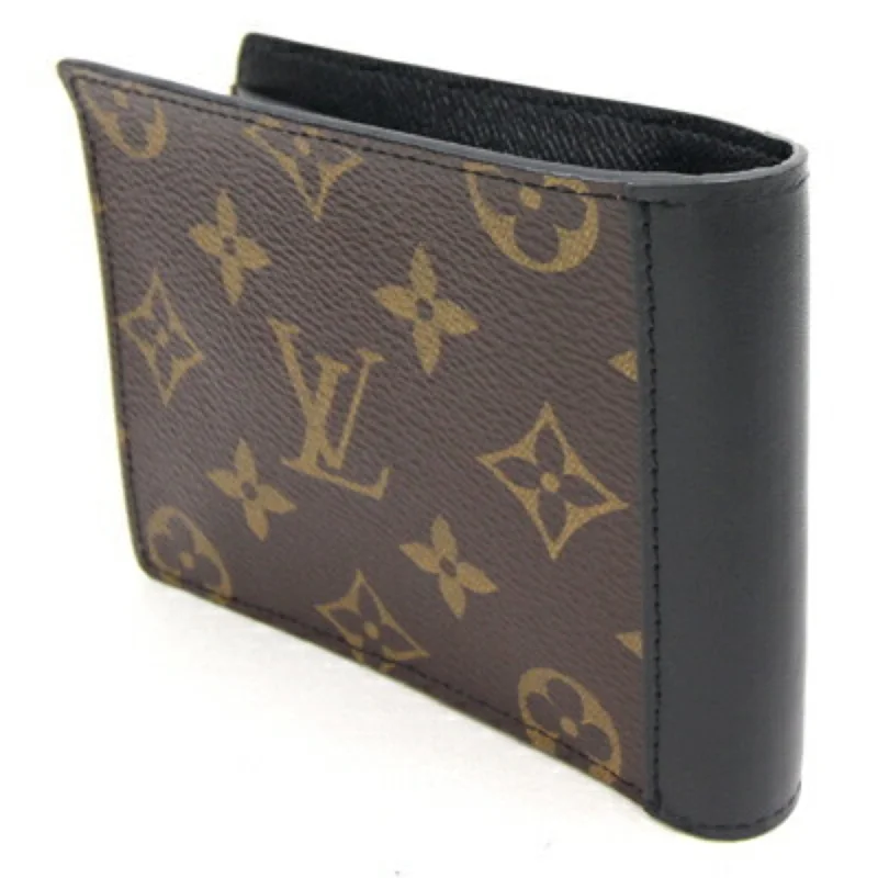 LOUIS VUITTON Bifold Wallet Monogram Macassar Portefeuille Mindoro M60411 Men's