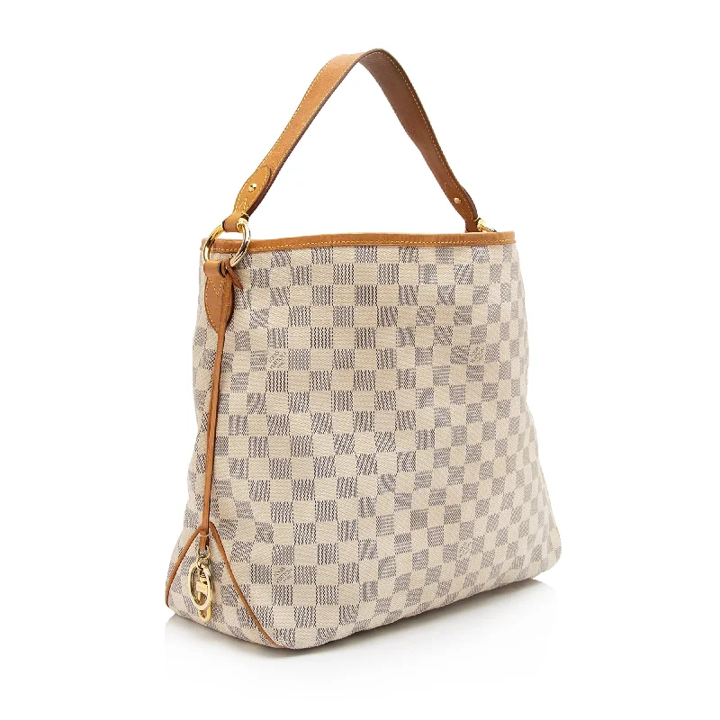 Louis Vuitton Damier Azur Delightful MM Shoulder Bag (SHF-23031)