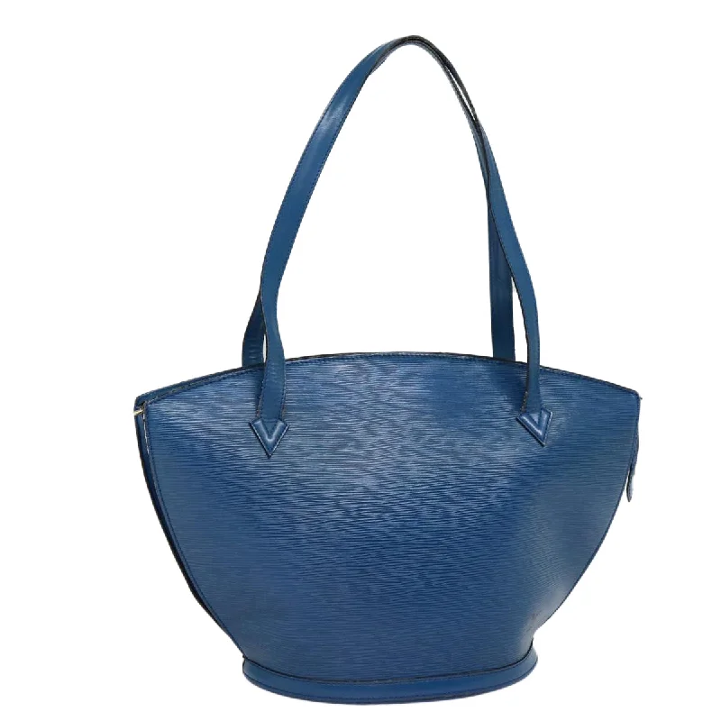 LOUIS VUITTON Epi Saint Jacques Shopping Shoulder Bag Blue M52275 LV Auth 87513