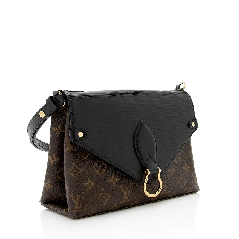 Louis Vuitton Monogram Canvas Epi Leather Saint Michel Shoulder Bag (SHF-20291)