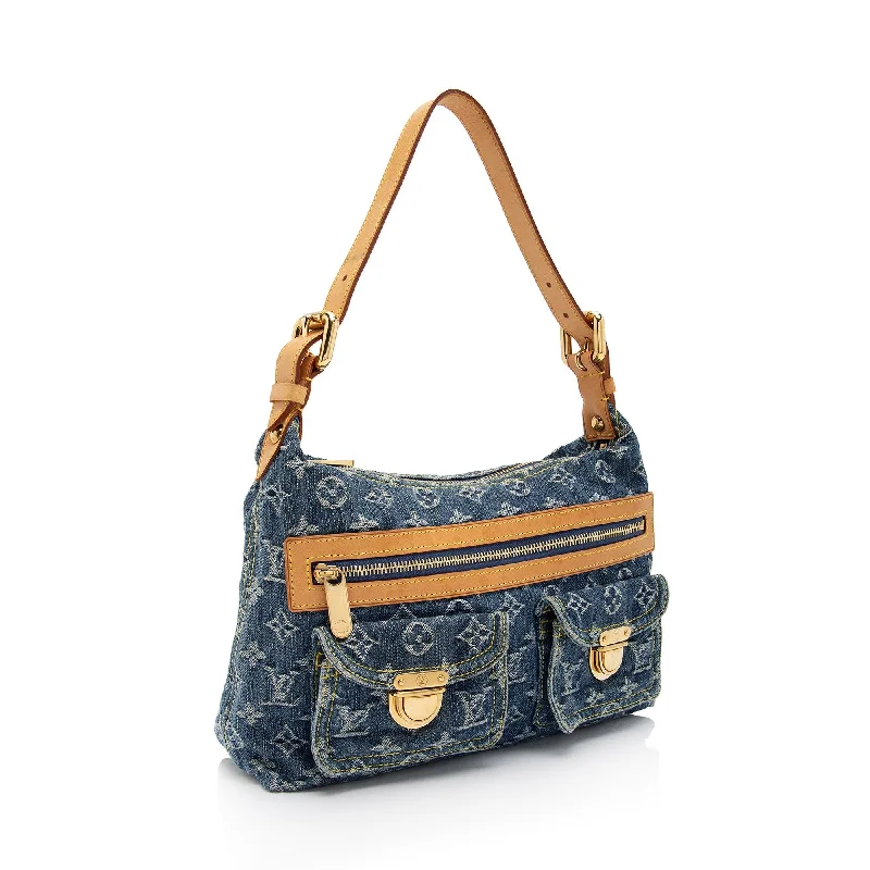 Louis Vuitton Monogram Denim Baggy PM Shoulder Bag (SHF-ryLUhk)