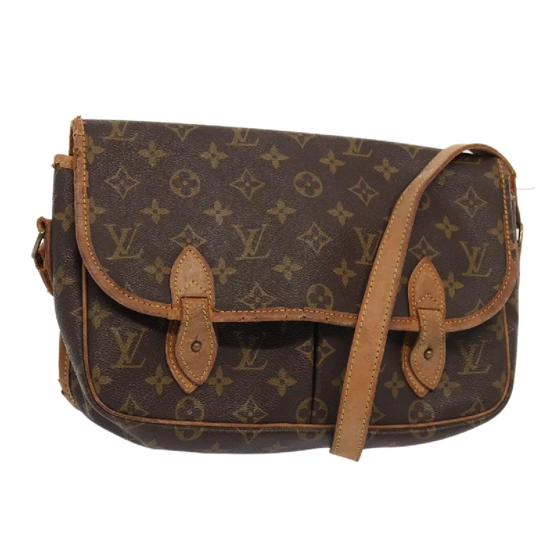 LOUIS VUITTON Monogram Gibeciere MM Shoulder Bag M42247 LV Auth ar12433