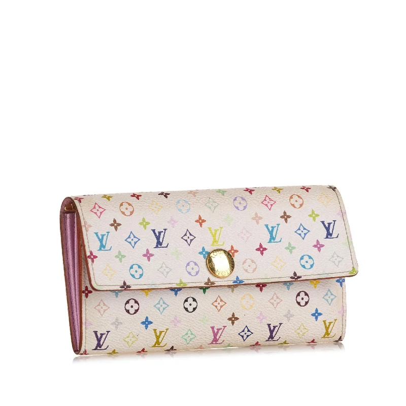 Louis Vuitton Monogram Multicolore Sarah Long Wallet (SHG-y6ePuJ)