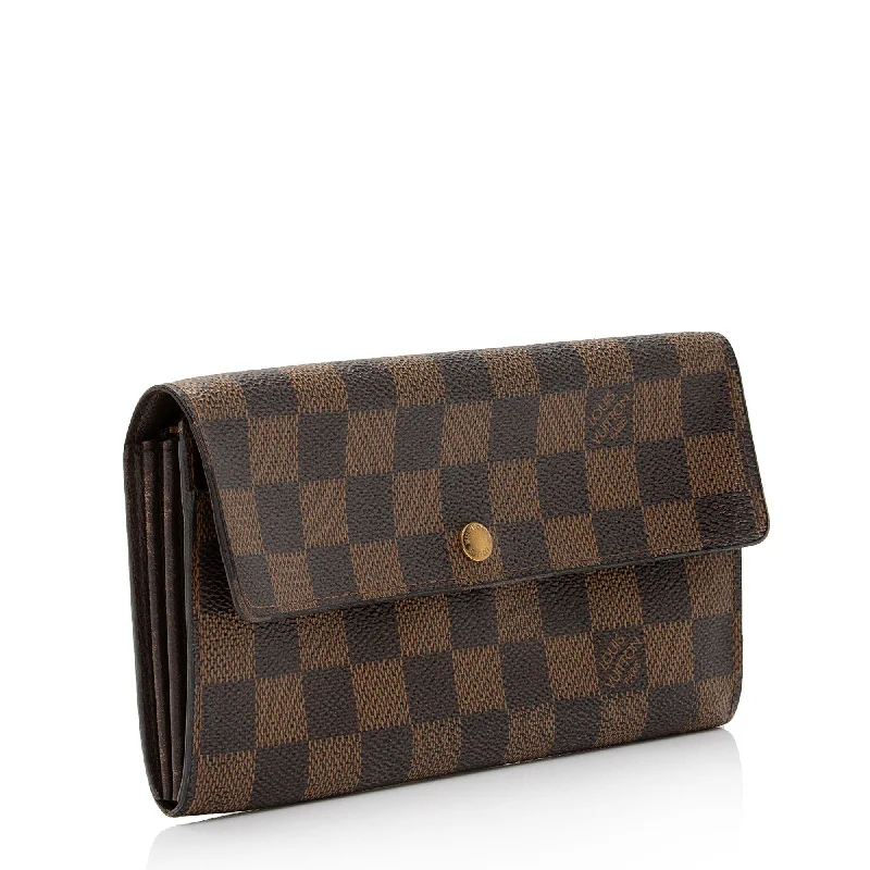 Louis Vuitton Vintage Damier Ebene Sarah Wallet (SHF-sG1xiu)